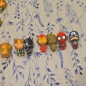 Nwot Superhero Mini Figurine Set - Multicolor Hallmart Ornaments All 7